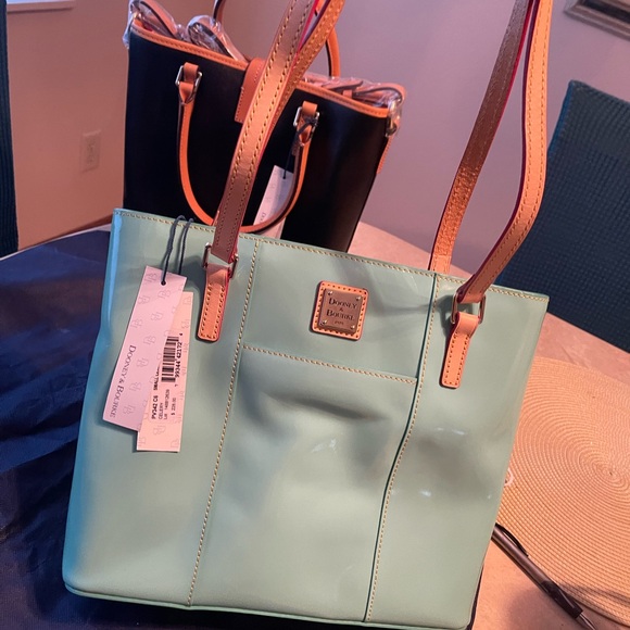 Small Lexington Shopper Dooney & Bourke Bag NWT Celery Color - Picture 3 of 5